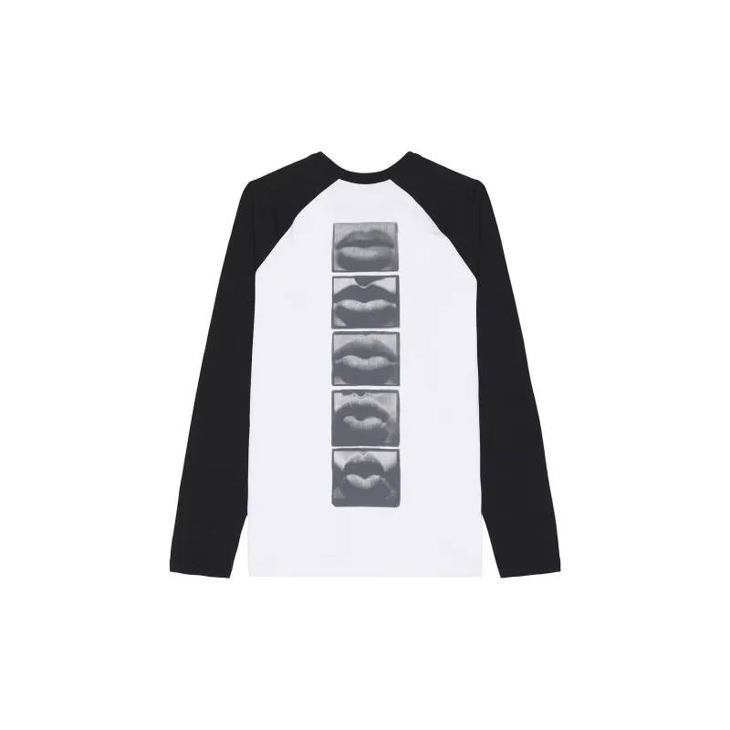 BALMAIN Logo Printed Long Sleeve T Shirt-1