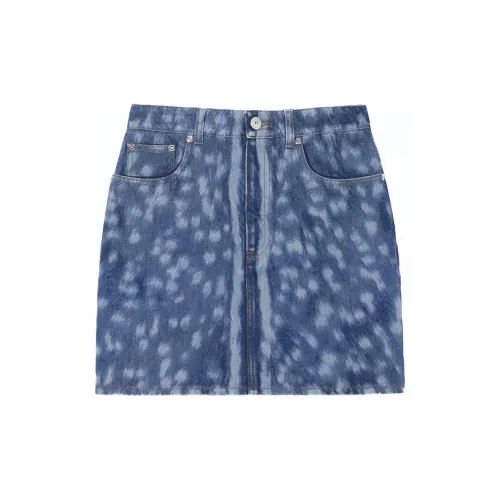 Burberry Denim Short Skirts Women's Indigo