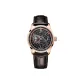 Rose Case Black Dial Brown Strap-GC-SW-RBRR