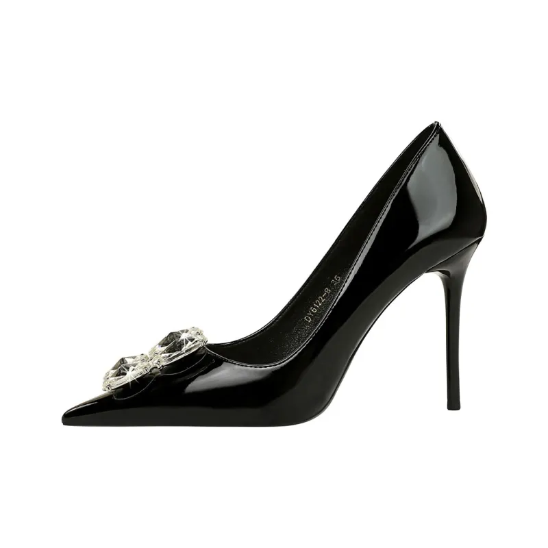 QITUMAUL Slim Heel High Heels Women's-0