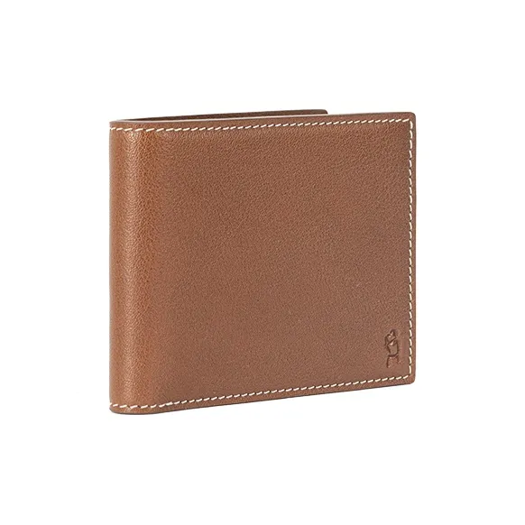 VANESSA HOGAN Top Grain Cow Leather Card Holder Portable Money Clip Wallet Unisex Cocoa Red/Brown/Obsidian Black-2
