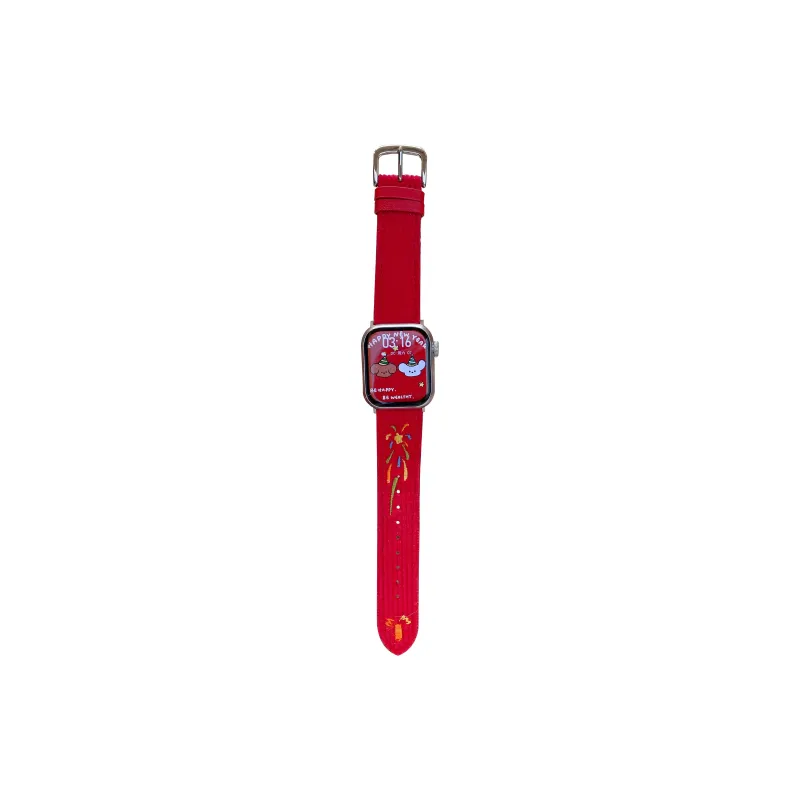 NCFCK Watch Band Apple Compatibility Corduroy Material-0