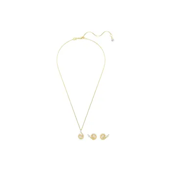Swarovski SNAKE Synthetic Cubic Zirconia Necklaces Women's Gold