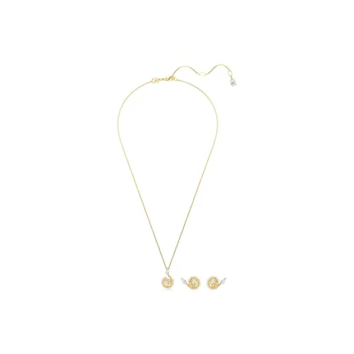 Swarovski SNAKE Synthetic Cubic Zirconia Necklaces Women's Gold