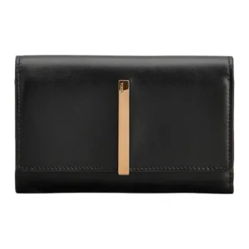 TOD'S Logo Engraved Tri Fold Wallet