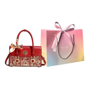 Yalu PU Crossbody Bags Shoulder Bags Handbags Regular Women's Red/Brown