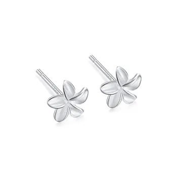 PAYMERY S999 Fine Silver Stud Earrings Women's