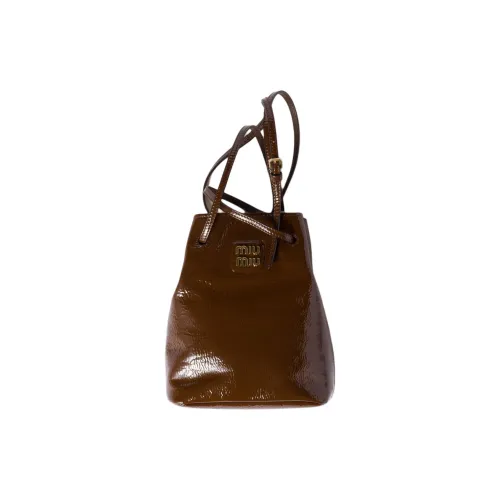 MIU MIU Naplak Sheepskin Shoulder Bag, Crossbody Bag Regular Women's Rosewood Color