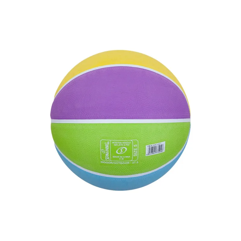 SPALDING Rubber Basketball Multicolor Size 5 Ball Training Match Unisex-4