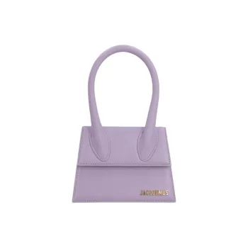 Jacquemus Cow Leather Crossbody Handbags Women's Lilac