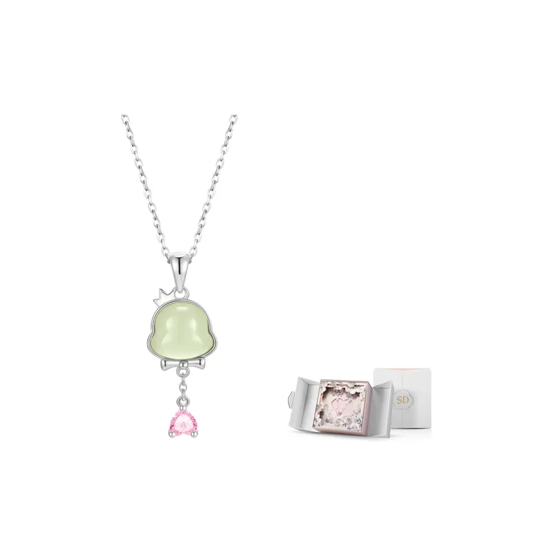 SOFTDORA Hetian Jade Necklaces Green Jade Women's-5