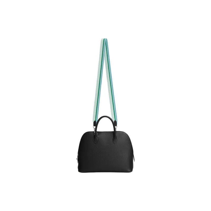 HERMES Cavale Cavale Canvas With Swift Calfskin Bag Shoulder Strap Women's Light Green With Air Bubble Green Accents-1