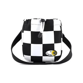 Vans Polyester Small Crossbody Bag, Shoulder Bag, Bucket Bag Regular Women's Black White