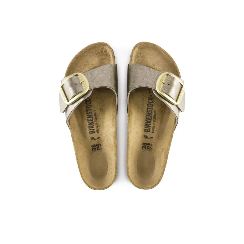 Birkenstock Madrid Big Buckle EVA Abrasion-Resistant Slide Slippers Women's Taupe Regular-3