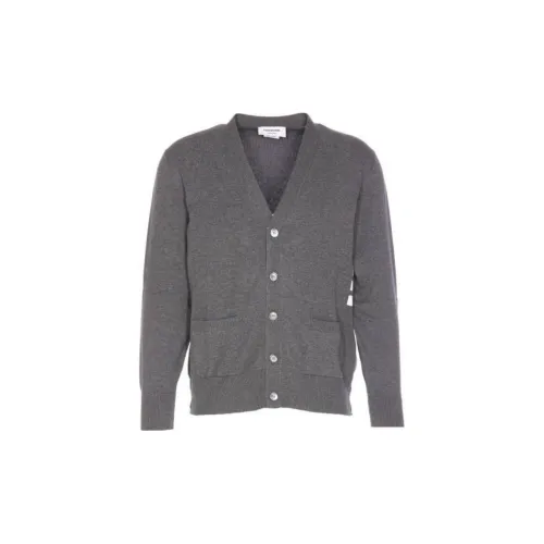THOM BROWNE 4 Bar V Neck Relaxed Fit Cardigan