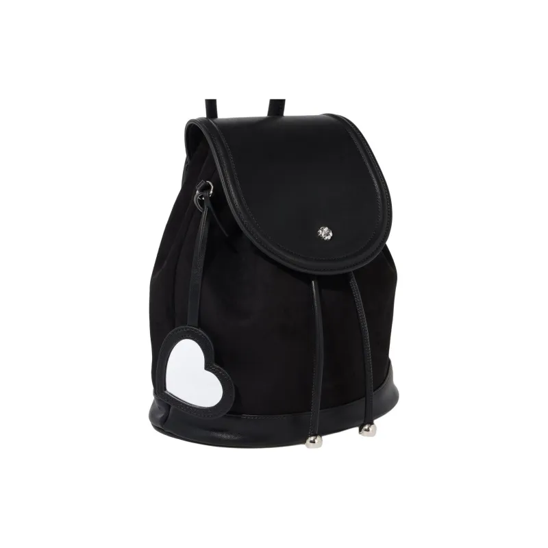 COVERNAT Artificial Leather With Suede Backpack Women's Black-3