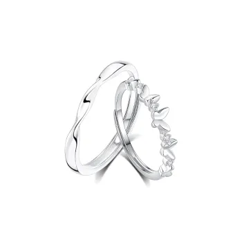 NVBBK Sterling Silver Rings Unisex