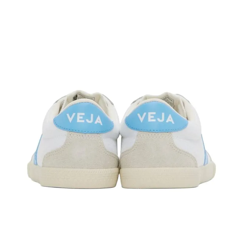 VEJA Low Top Skateboard Shoes Men's White Blue-2