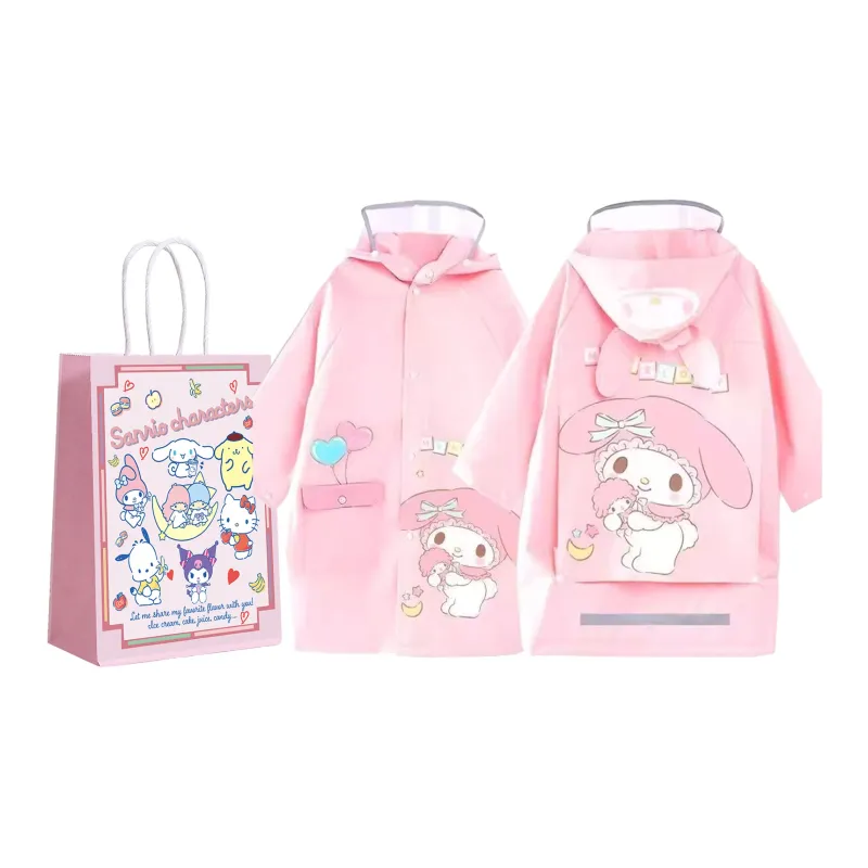 Sanrio Raincoat With Backpack Style-2