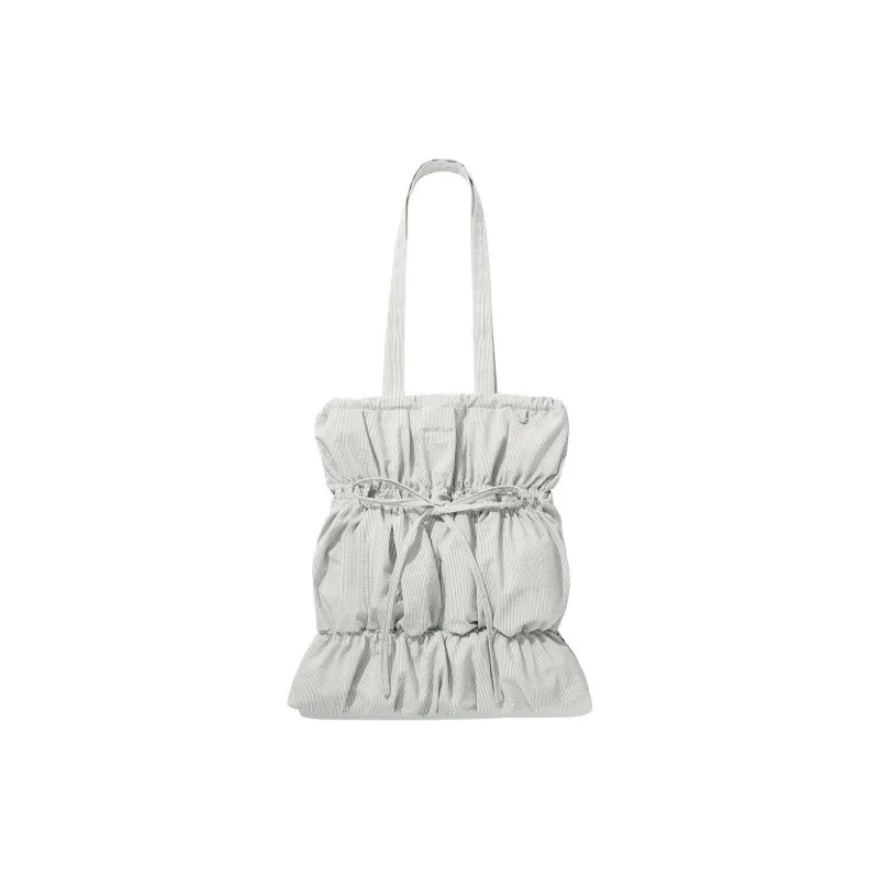 COVERNAT Cotton Tote Bag, Shopping Bag, Handbag, Shoulder Bag Women's Light Gray-0