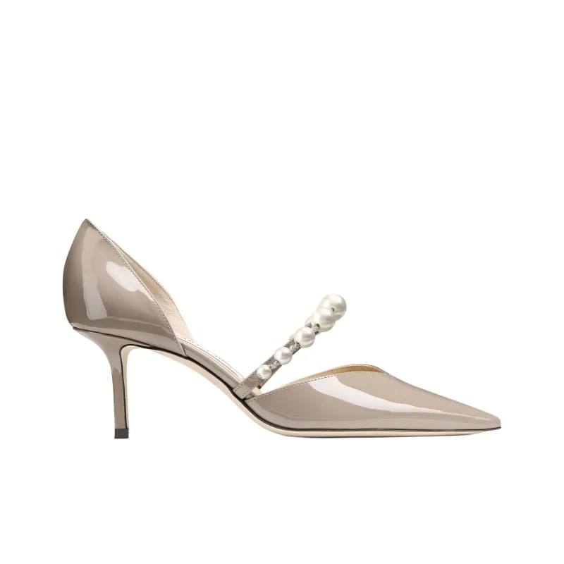 Jimmy Choo Aurelie Slim Heel High Heels 6.5cm Women's Umber-1