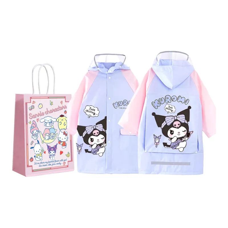 Sanrio Raincoat With Backpack Style-0