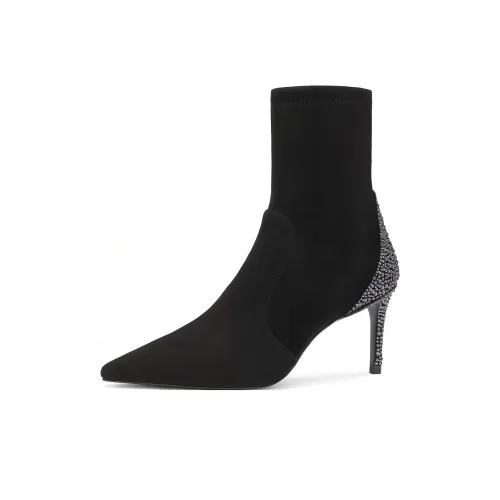 Stuart Weitzman/SW Ankle Boots 7.5cm Women's Black