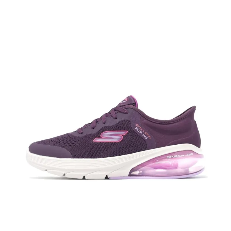 Skechers GO WALK Air 3.0 Cushioning Anti-Slip And Wear-Resistant Low-Top Casual Shoes Women's Purple-0
