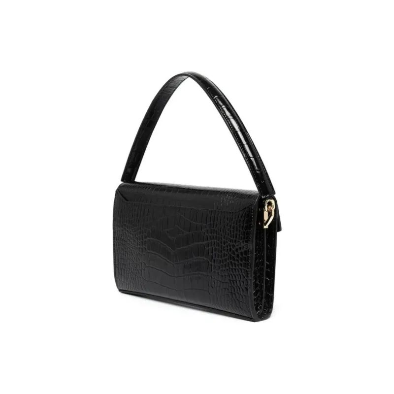Anine Bing Colette Crocodile effect Shoulder Bag-3
