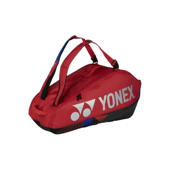 YONEX Badminton Racket Bags 6 Pcs Sporty Style Backpack Dark Red Unisex