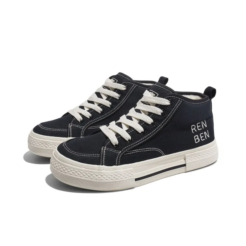RENBEN Durable Warm High-Top Canvas Shoes Women's-2