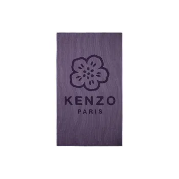 KENZO Cotton Knit Scarves Unisex Purple