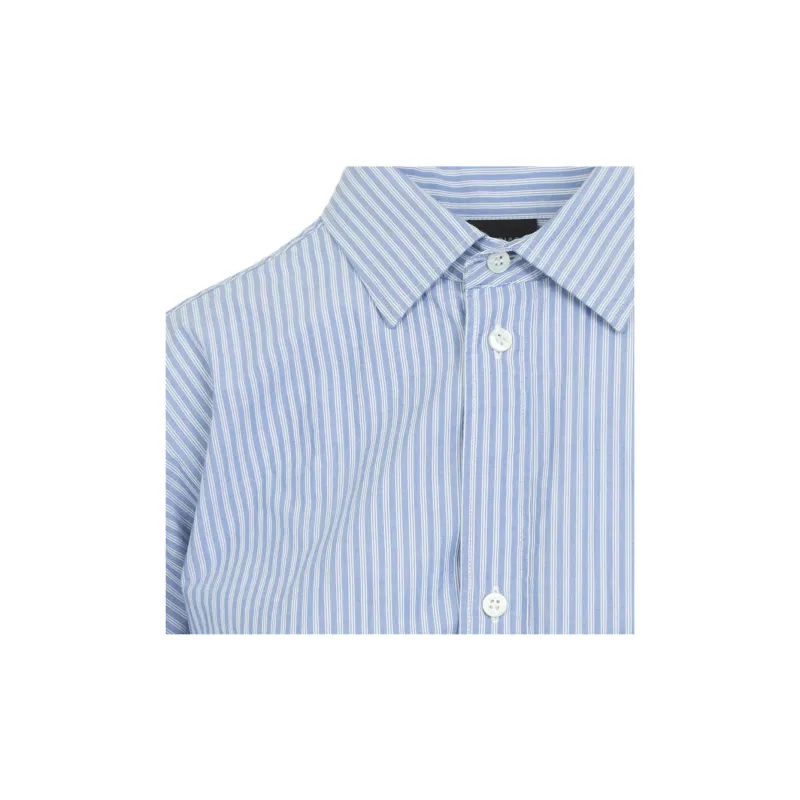 Balenciaga Knot Detailed Striped Shirt-8