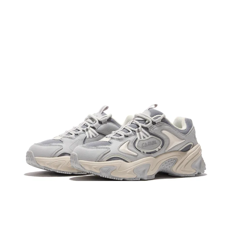 CAMEL Wear-Resistant Breathable Cushioning Low-Top Chunky Sneakers Women's-14
