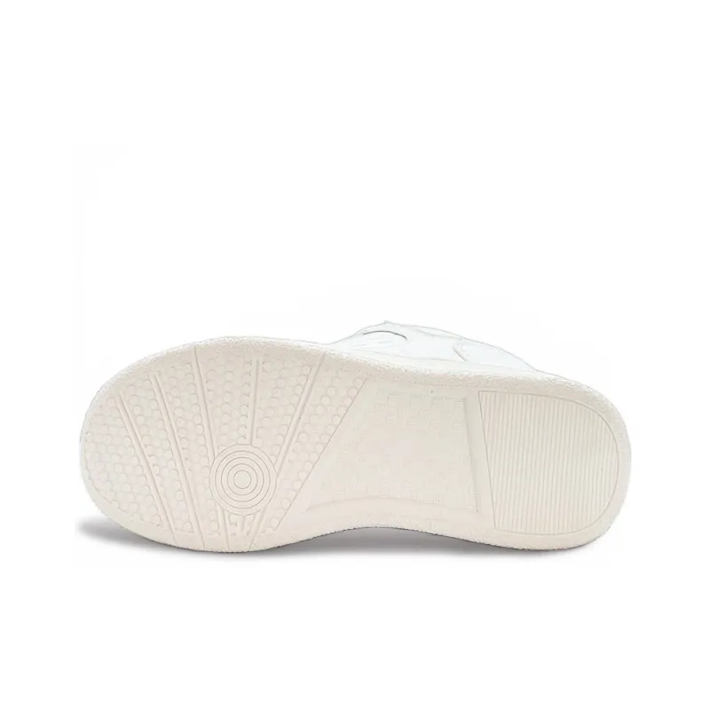 ITGI Anti Slip Wear Resistant Low Top Skateboard Shoes Unisex White-4