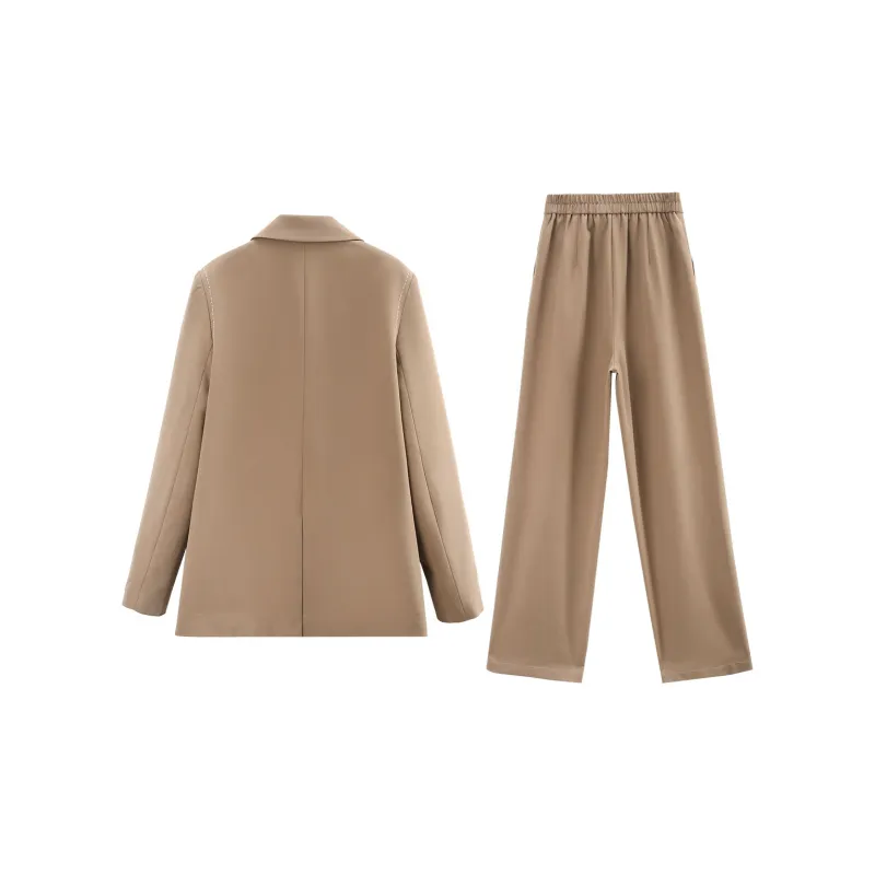 A Paradise For Awakening Business Suit Women's Coffee-1