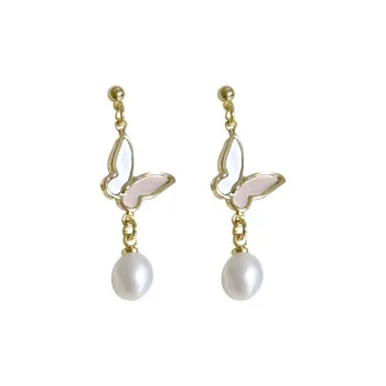 NATURALLYJOJO Mother Of Pearl Earrings Women's White