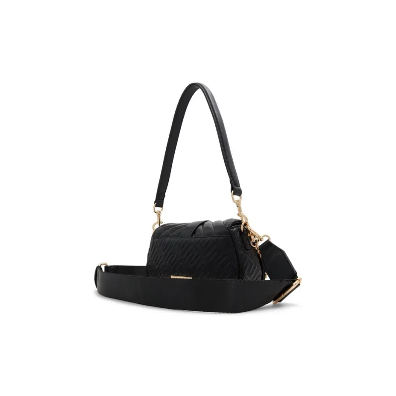 ALDO Artificial Leather Shoulder Bag, Crossbody Bag Regular Women's Black/White-1