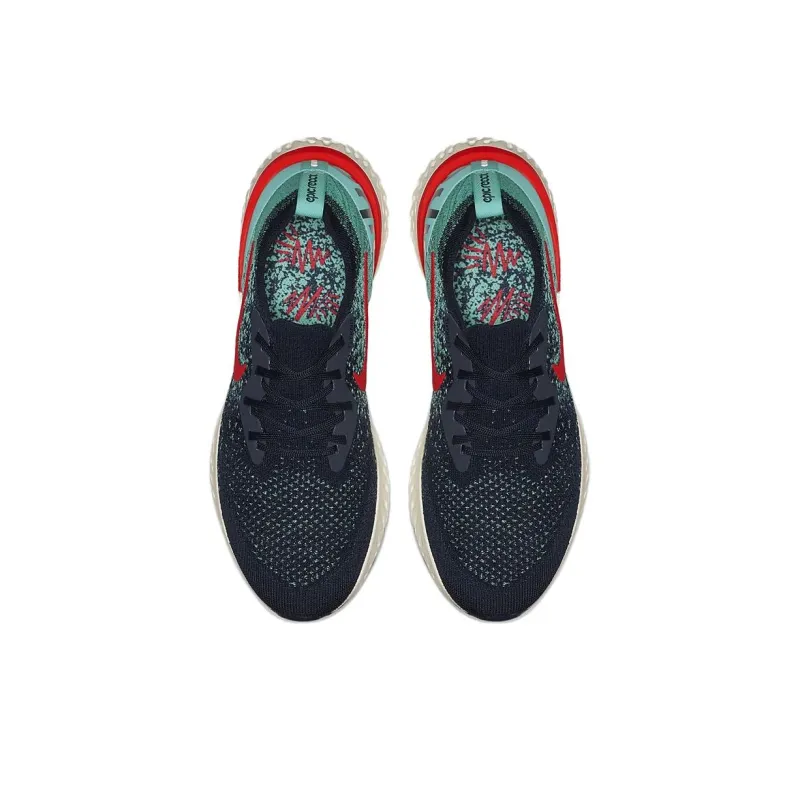 Nike Epic React Flyknit College Navy Hyper Jade-3