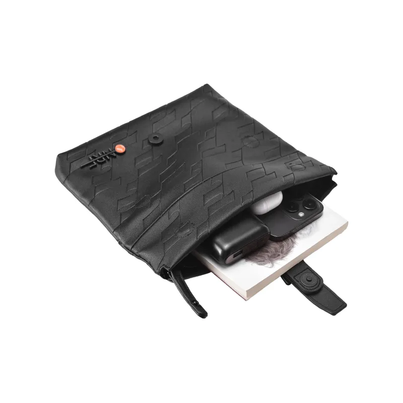 ONRF PVC Crossbody Bag Regular Unisex Black-3