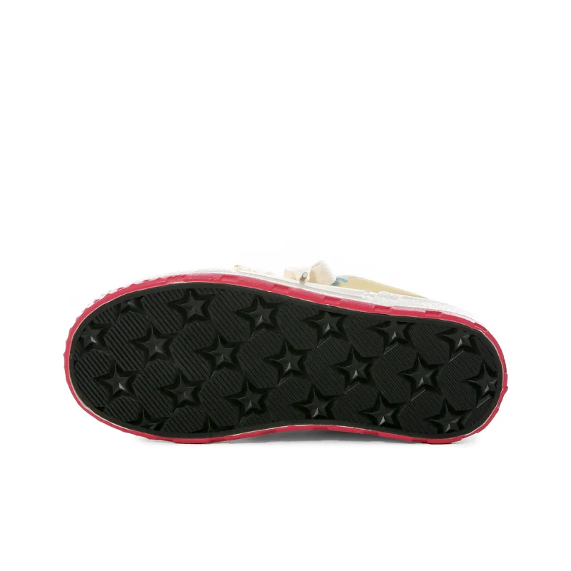 Lovely You Wear resistant And Lightweight Low Top Skateboard Shoes Women's Yellow-5