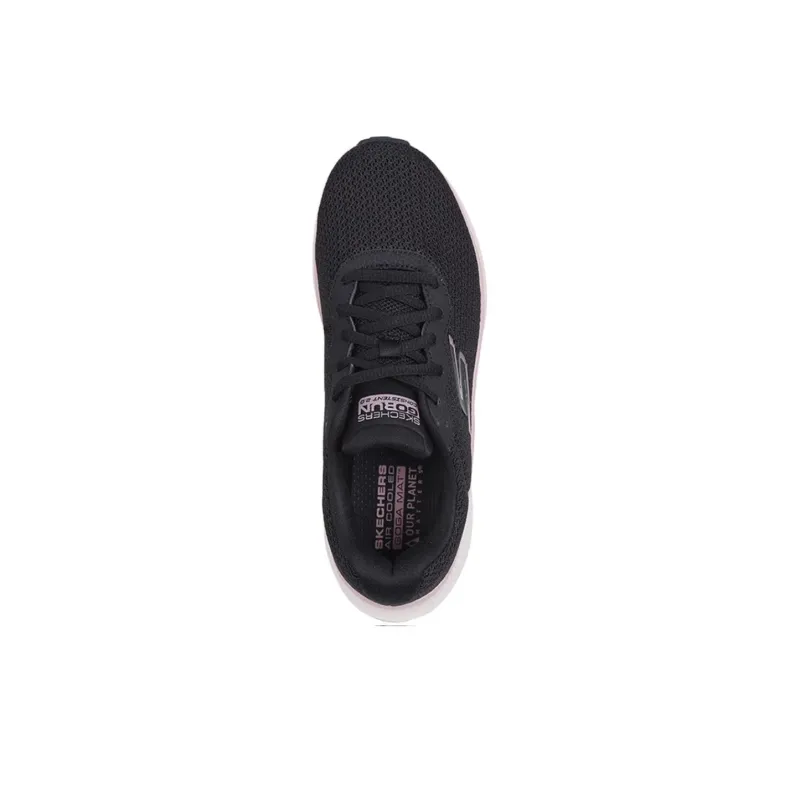 Skechers Go Run Consistent Wear resistant And Lightweight Low Top Running Shoes Women's Black-3