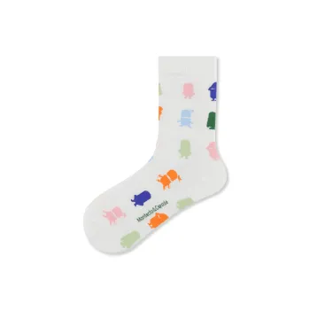 Montecto&Capsule Mid Calf Socks Unisex White
