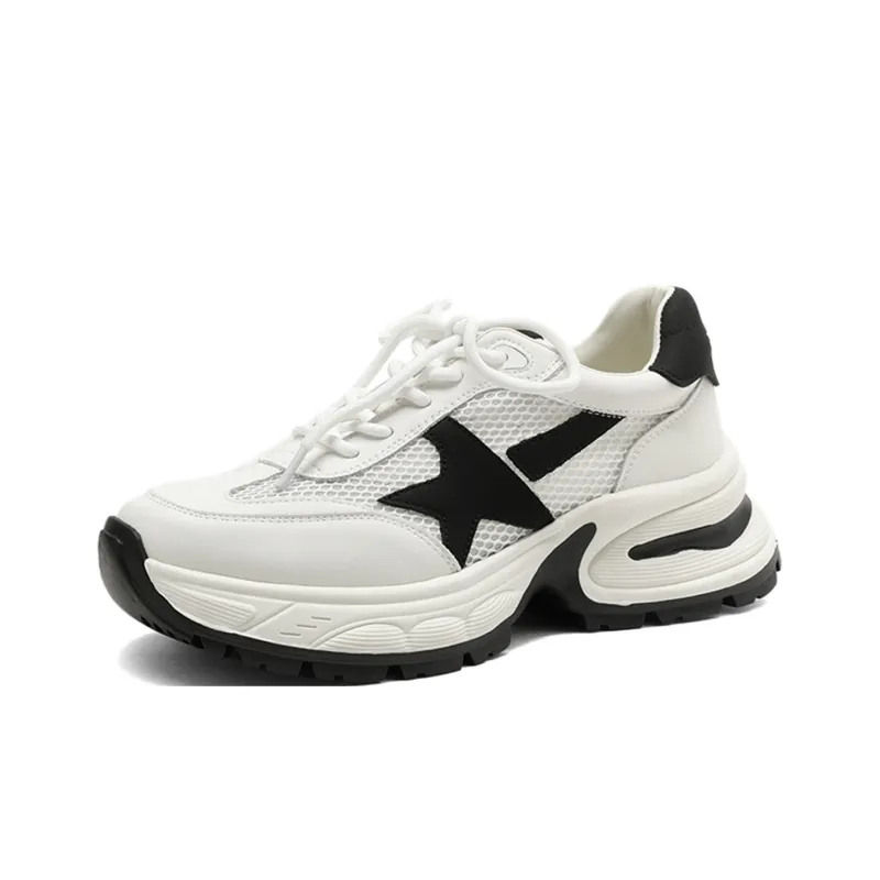 XICUNMINGWU Chunky Sneakers Women's Low Top-0