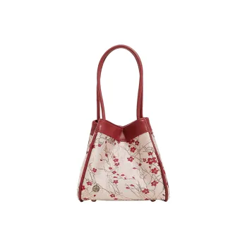 H YXIANG Microfiber Synthetic Leather Handbag Regular Women's Burgundy
