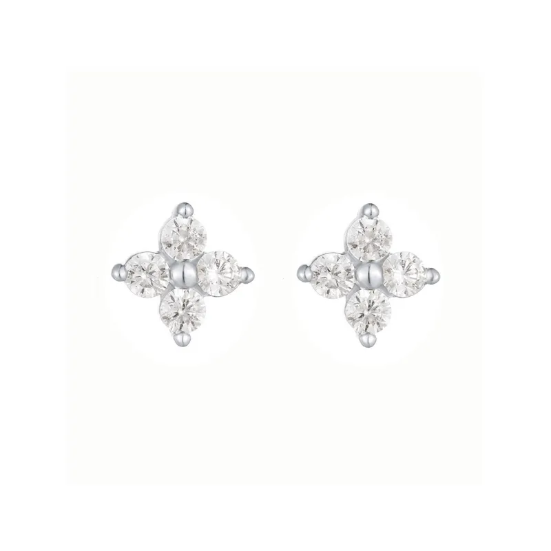 AIDO STUDIO S999 Fine Silver Stud Earrings Women's-0