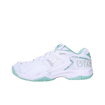 VICTOR Wear Resistant Slip Resistant Low Top Badminton Shoes Unisex White Green