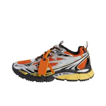 OFF WHITE Be Right Back Low Top Casual Shoes Men's Orange