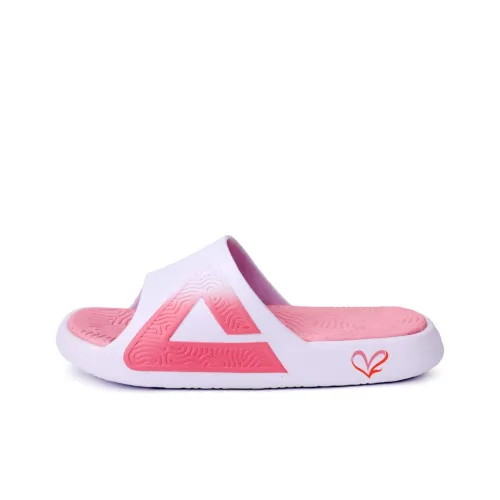 PEAK State Pole Slip Resistant Odor Resistant Slide Slippers Men's White Pink
