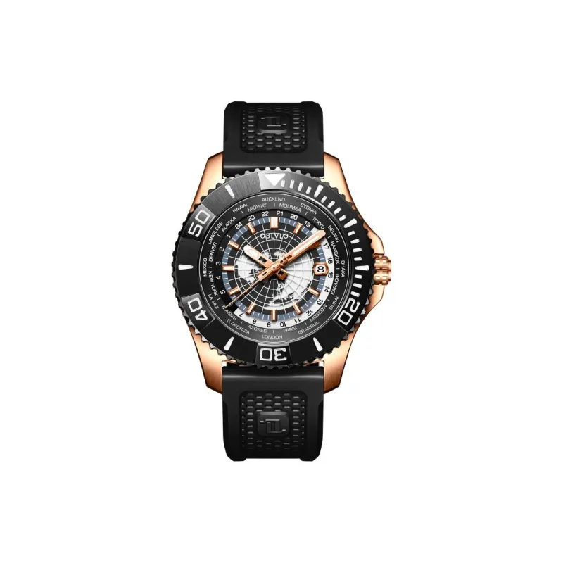 OBLVLO Automatic Mechanical Movement Watch Men's Watches Black Dial-8